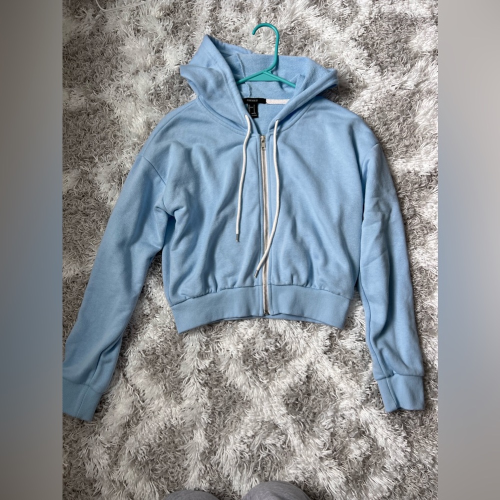 Forever 21 cropped zip up